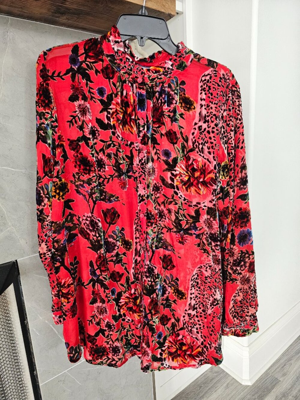 Johnny Was Yoella Burnout Tunic - Bobcat
